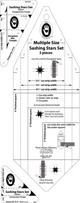 Marti Michell Sashing Star Set Quilting Template