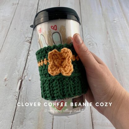 Clover Coffee Beanie Cozy