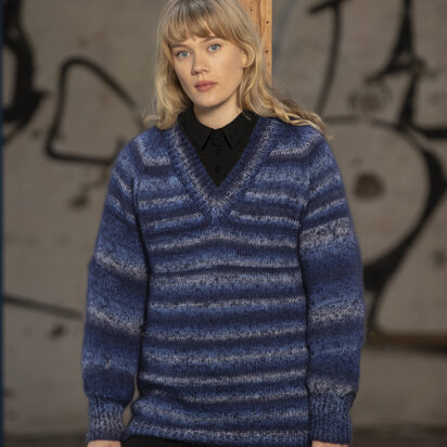 Eden Sweater in Viking of Norway Nordlys and Kid Silk - UK-2205-7 - Downloadable PDF