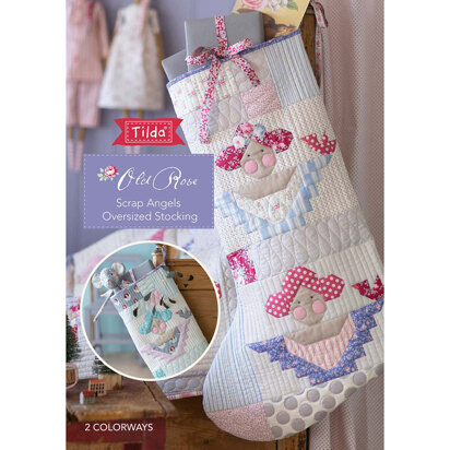 Tilda Scrap Angels Stocking - Downloadable PDF