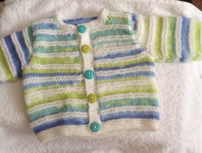 Baby cardigan and shorts set