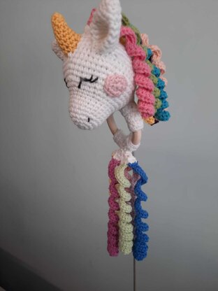 Unicorn baby rattle