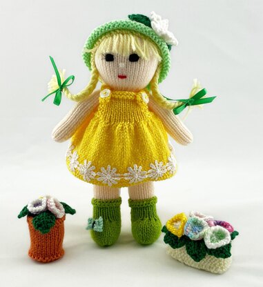 Grace doll knitting pattern 19088