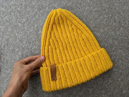 Crochet Ribbed Hat