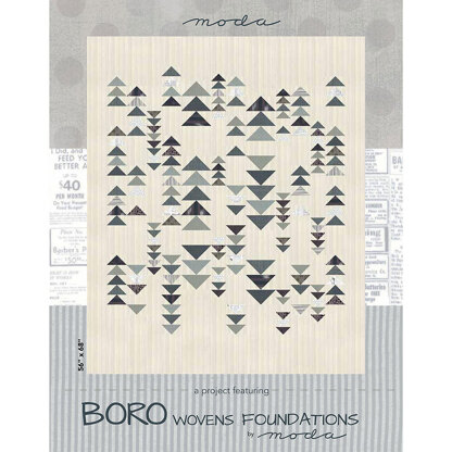 Moda Fabrics Boro Wovens Doundations Quilt - Downloadable PDF