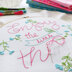 Tamar Enjoy The Little Things Printed Embroidery Kit - 8in