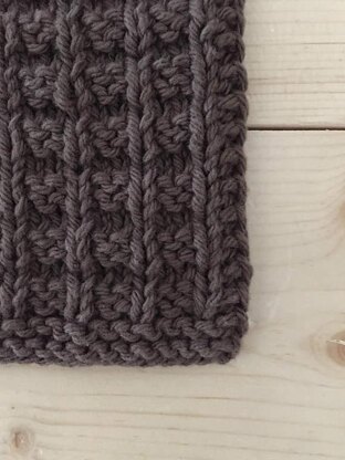 Waffle Stitch Dishcloth