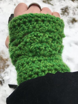 Lucky Diamonds Fingerless Gloves