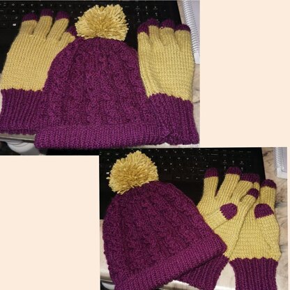 Simple Gloves on Two Needles