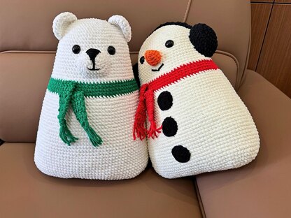 Polar Bear Pillow Amigurumi