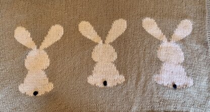 Bunny baby blanket