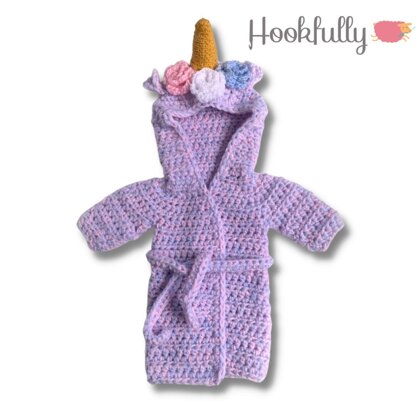 Unicorn dolls dressing gown