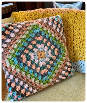 Scrappy Granny Pillow Cover