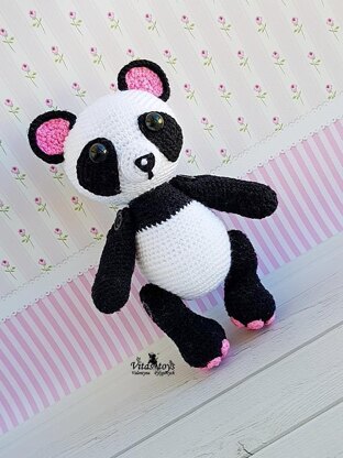 Amigurumi cute bear panda