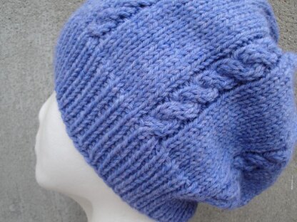 Lavender Cable Hat