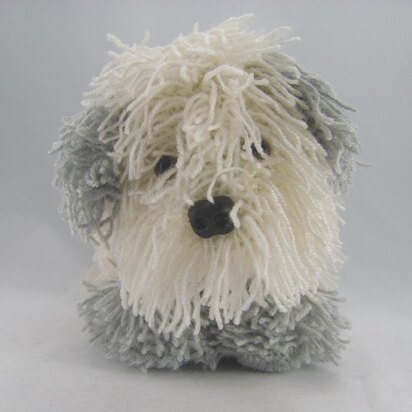 Cracker The Old English Sheep Dog - knitting pattern