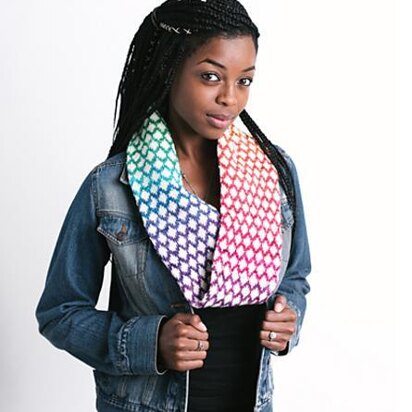 Knit the Rainbow Scarf