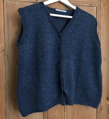 Andy's waistcoat in blue
