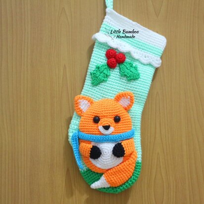 Little Fox Christmas Stocking