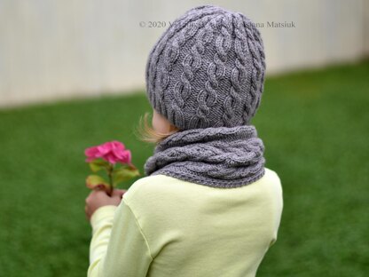 Cable Storm Hat and Scarf