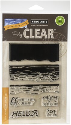 Hero Arts Color Layering Clear Stamps 4"X6" - Waves