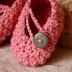 Pretty in Pink Baby Booties