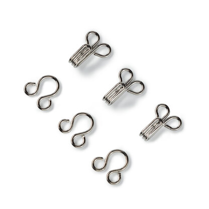 Prym SpRing Hooks and Eyes Size 2 - Silver