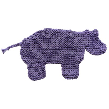 Hippo Washcloth