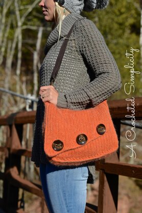 Knit-Look Asymmetrical Bag