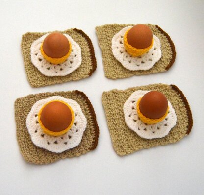 Egg Cup, Egg on Toast & Flower