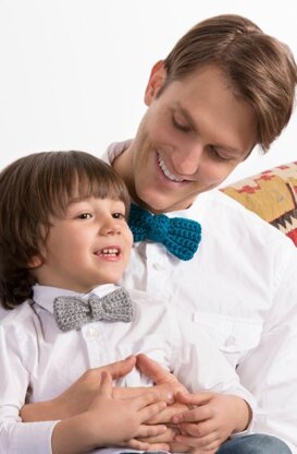 Bow Ties for the Guys in Red Heart Soft Solids - LW4328