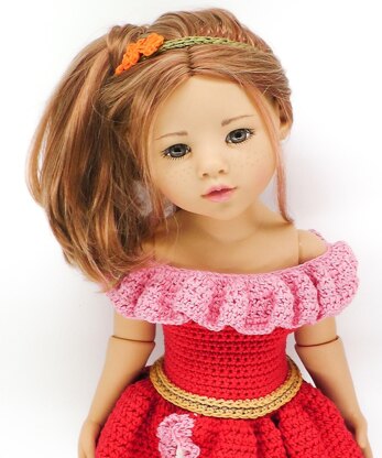 GOTZ/DaF 18" Doll Princess Elena Dress Set