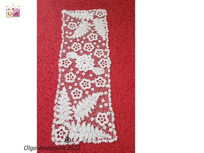 Irish crochet lace runner