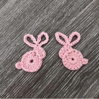 Bunny crochet applique