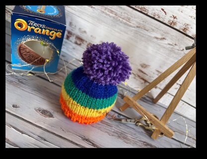 Rainbow / Pride Chocolate Orange Cover and Bottle Topper Set
