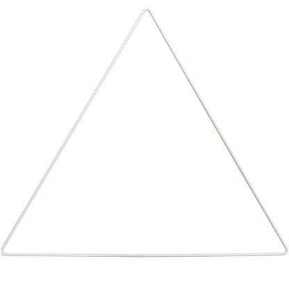 Rico Design Metallring Dreieck Weiß - 0,3 x30x30 cm