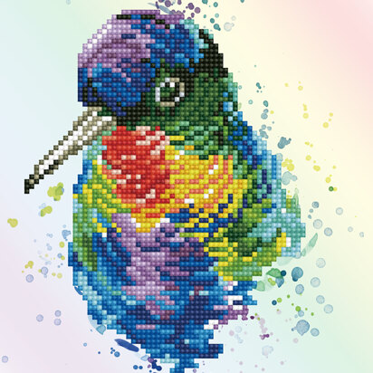 Diamond Dotz Rainbow Feathers Diamond Painting Kit