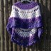 Purple Crochet Poncho