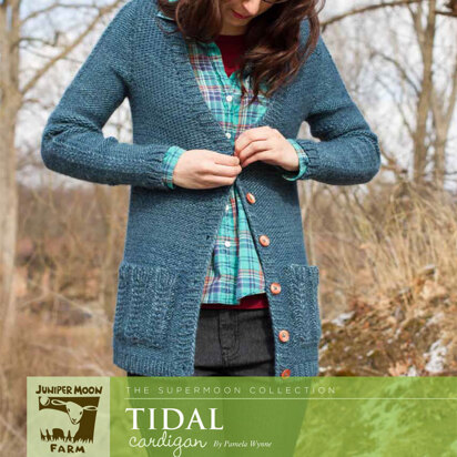 Tidal Cardigan in Juniper Moon Farm Moonshine Chunky - J22-06