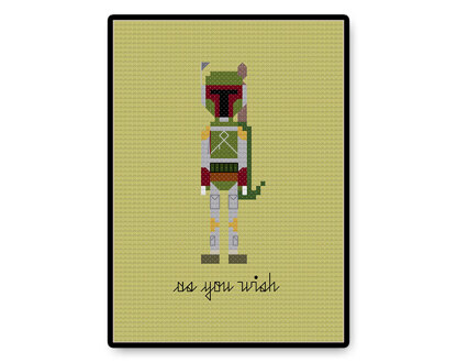 Boba Fett - PDF Cross Stitch Pattern