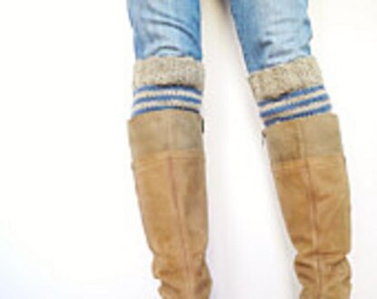 Cozy Striped Boot Cuffs