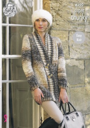 Jackets in King Cole Super Chunky - 4290 - Downloadable PDF