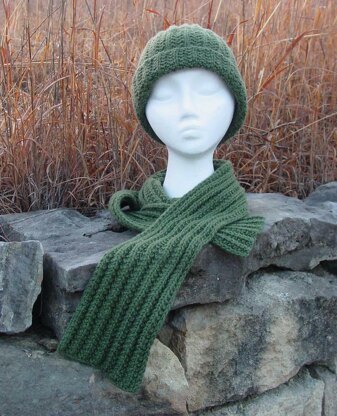 Mistaken Rib Hat and Scarf