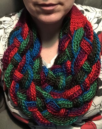 Double braided cowl