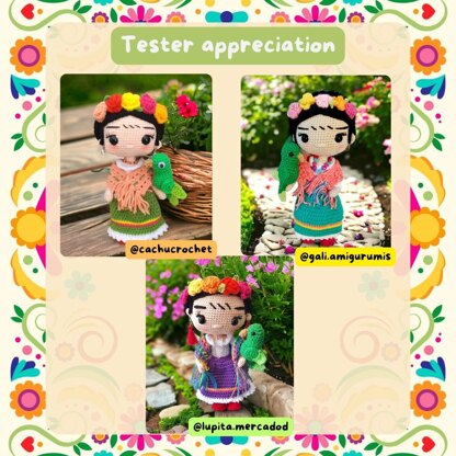 FRIDA KAHLO amigurumi doll