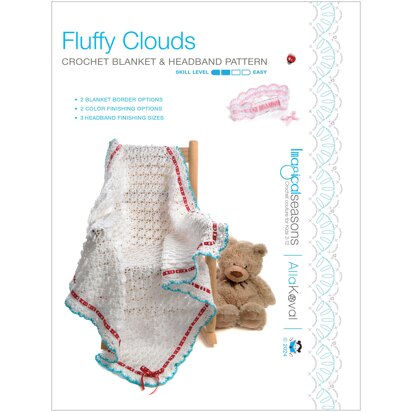 Fluffy Clouds Baby Blanket & Headband Crochet