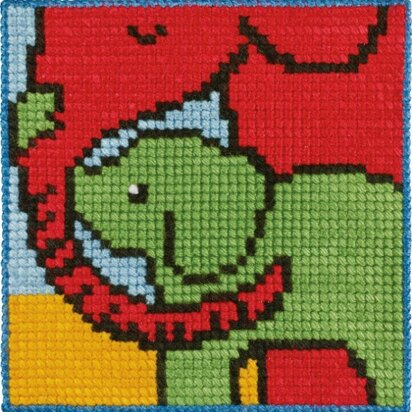 Permin Elephant Cross Stitch Kit - 25x25cm