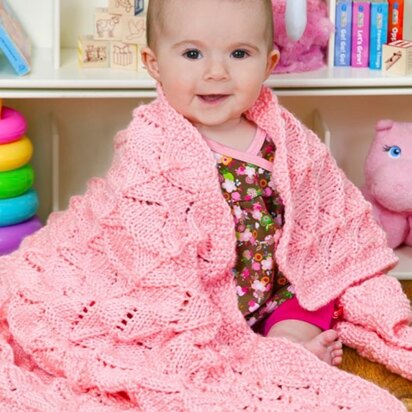 Precious Baby Blanket in Red Heart Soft Baby Steps Solids - LW2907 - knitting pattern