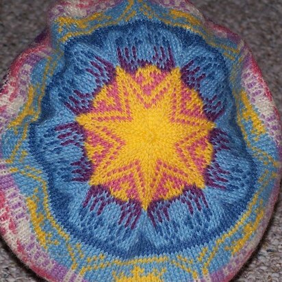 Sunrise Mermaid Hat - knitting pattern