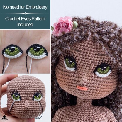 Crochet Doll Base Pattern - 12” Michelle Amigurumi PDF